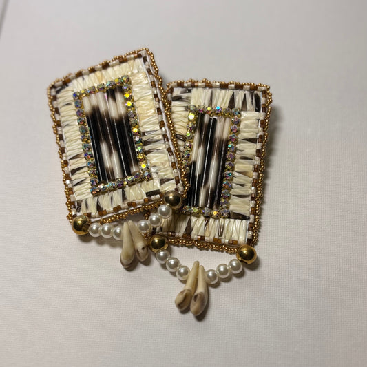 Handcrafted North American & African porcupine Quill Art